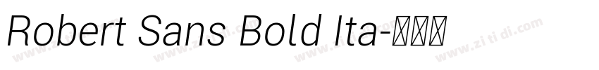 Robert Sans Bold Ita字体转换